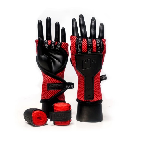 Быстрые бинты для бокса Fortress Boxing T.1 - красные