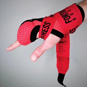 Быстрые бинты для бокса Fortress Boxing T.1 - красные